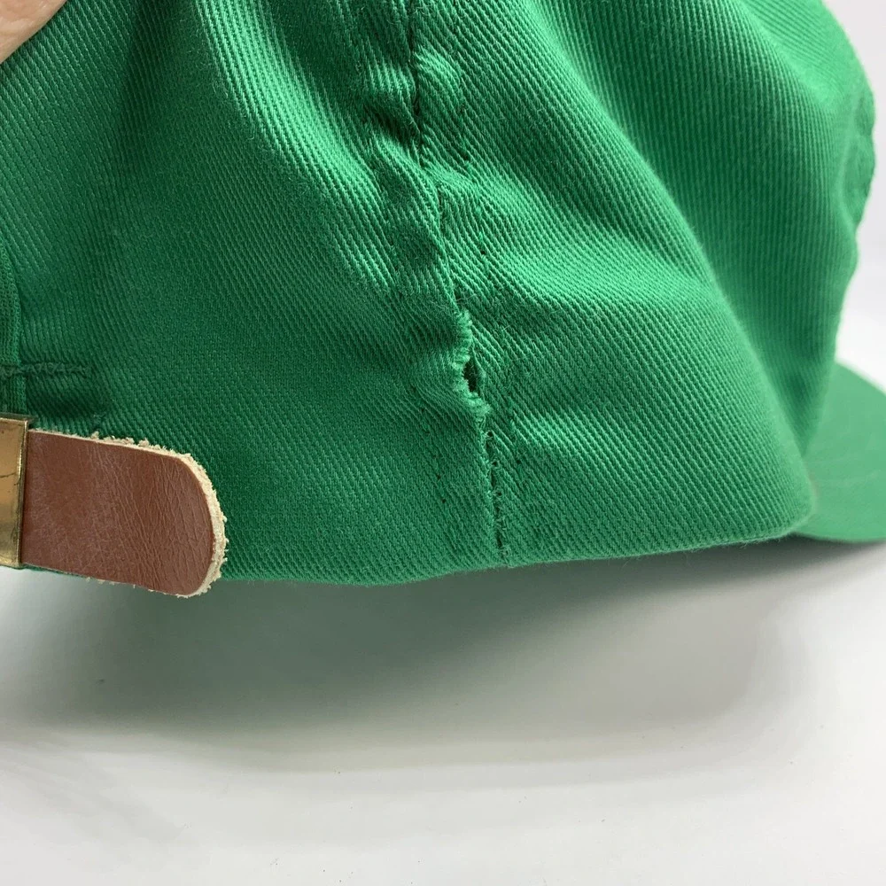 Vintage Interurban Eating House Hat Green Adjustable Strapback Cap Rope Made USA